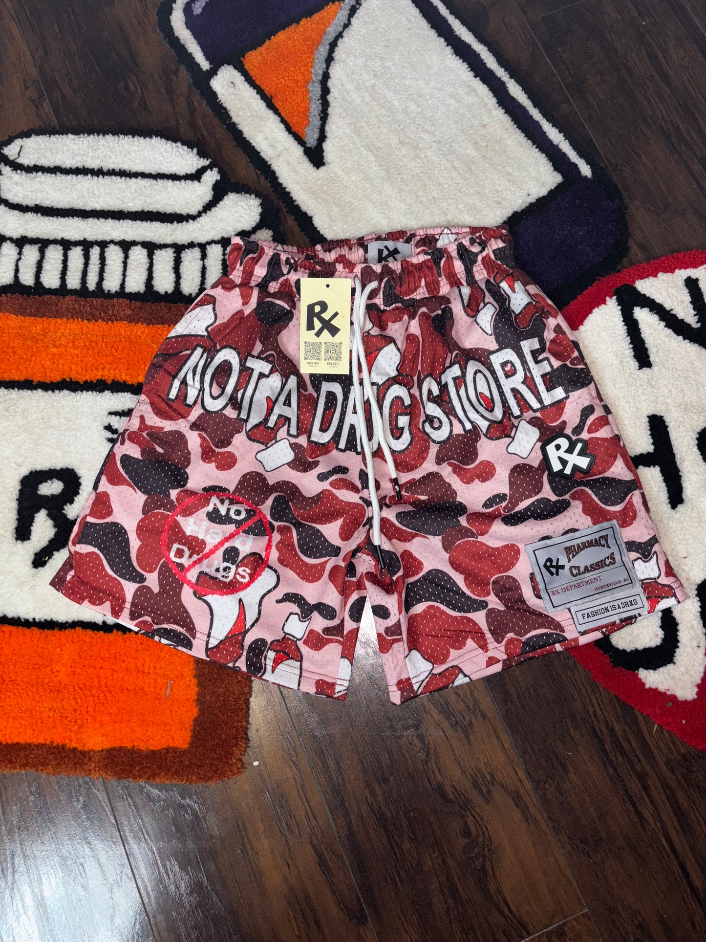 Camouflage jersey shorts