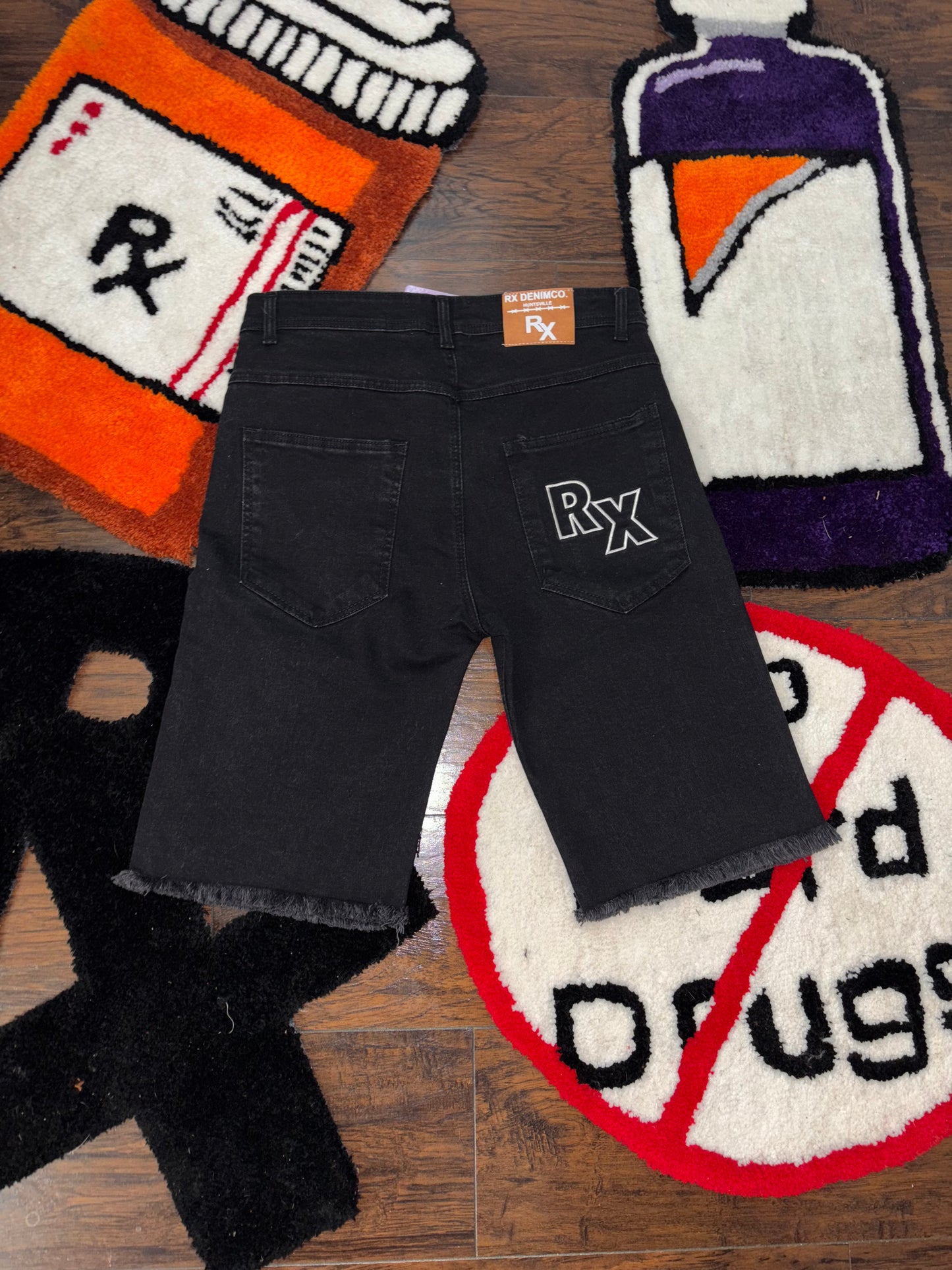 "Hands" Denim Jorts
