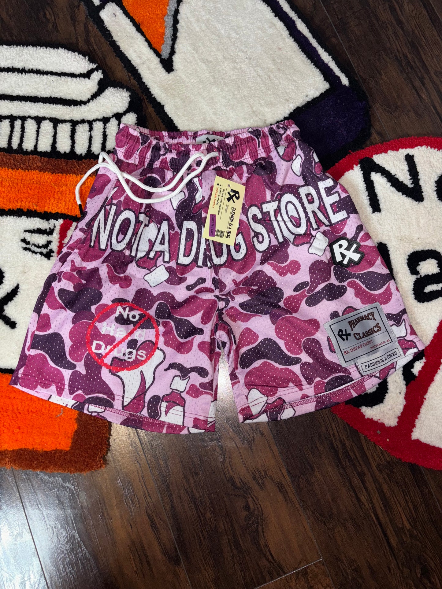 Camouflage jersey shorts