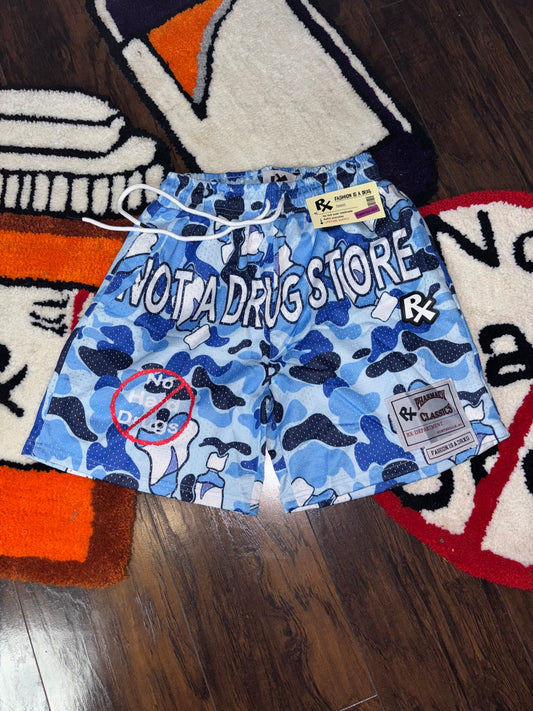 Camouflage jersey shorts