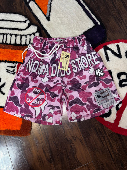 Camouflage jersey shorts