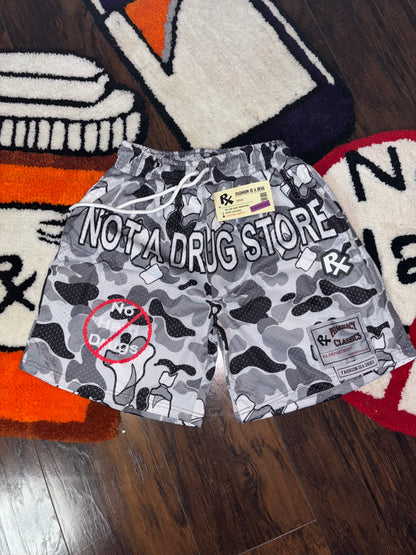 Camouflage jersey shorts