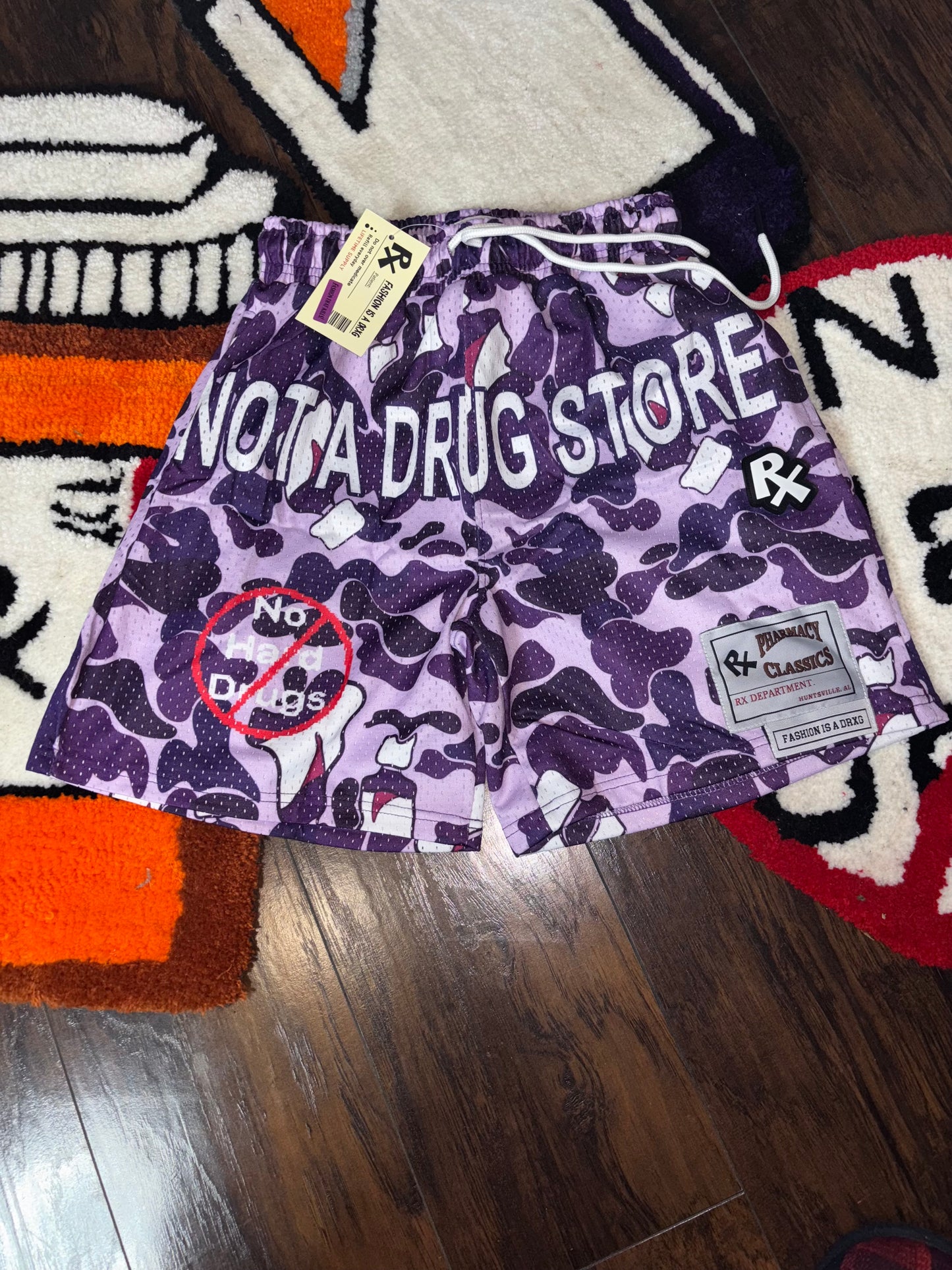 Camouflage jersey shorts